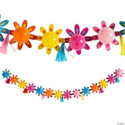 Fiesta Flower Balloon Garland W/Tassel - 1 Piece