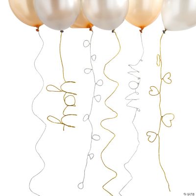 Tinsel Balloon Tails - 12 Pieces