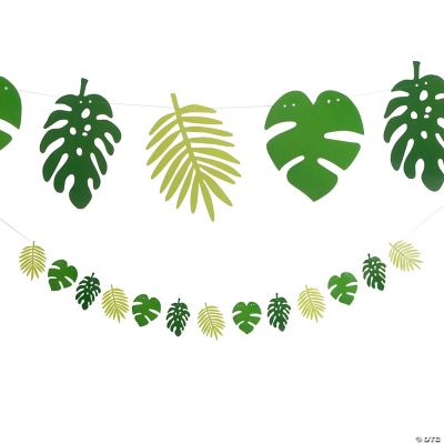 Tropical Paper Leaf Garland - 1 Piece