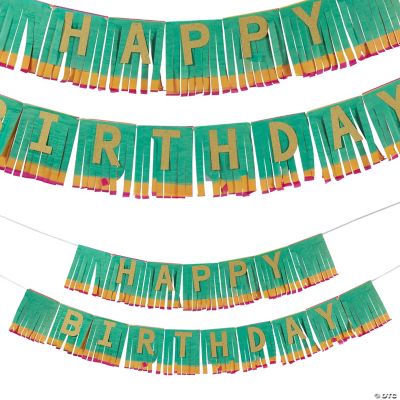 Happy Birthday Fringe Garland - 1 Piece