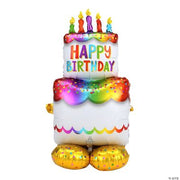 Birthday Cake Mylar Balloon - 1 Piece