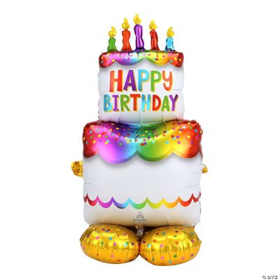Birthday Cake Mylar Balloon - 1 Piece