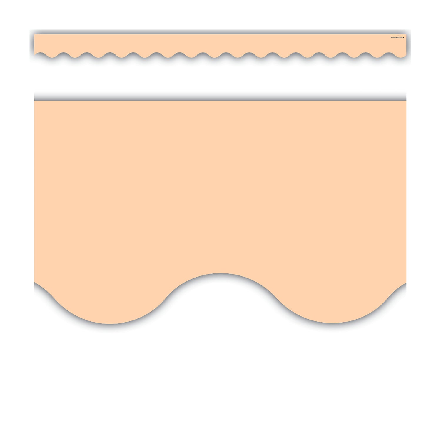Peach Scalloped Border Trim, 35 Feet