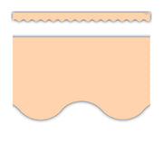 Peach Scalloped Border Trim, 35 Feet