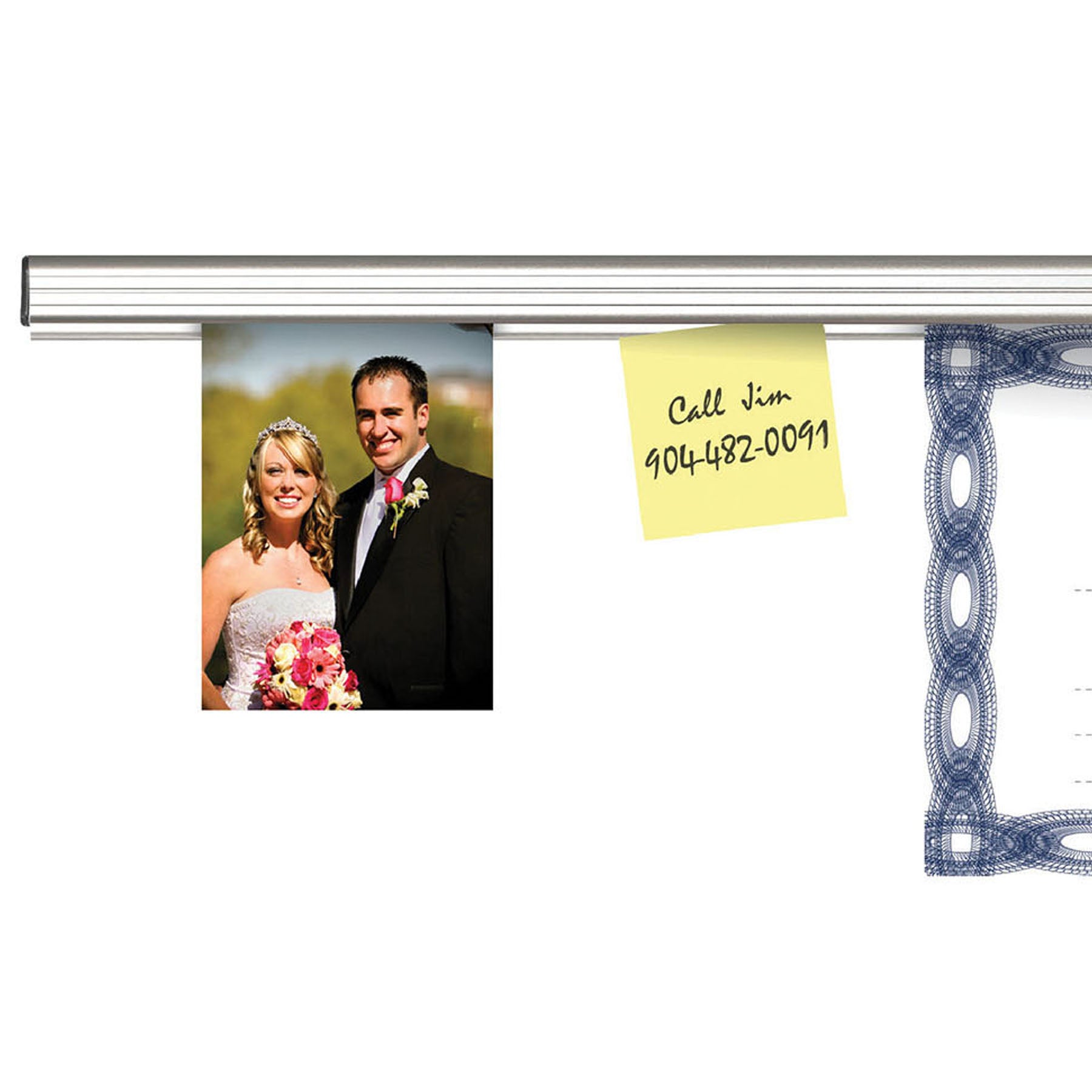Display Rail, 2 Feet, Satin, Personal Size