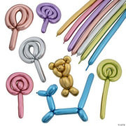 Chrome Skinny Balloons - 35 Pieces
