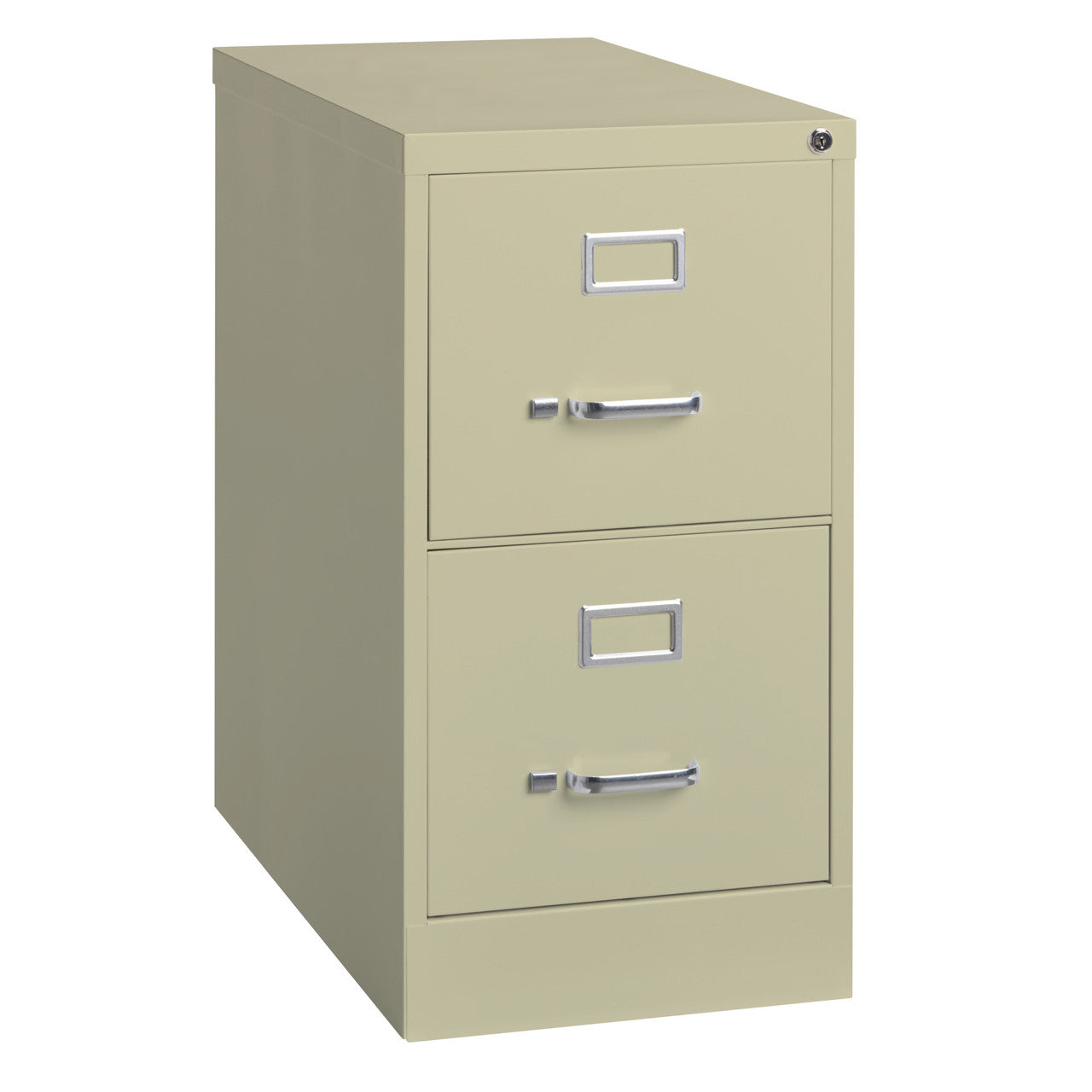 OfficeSource Steel Vertical File Collection 2 Drawer Vertical File Cabinet, 25" Deep, Legal - Putty