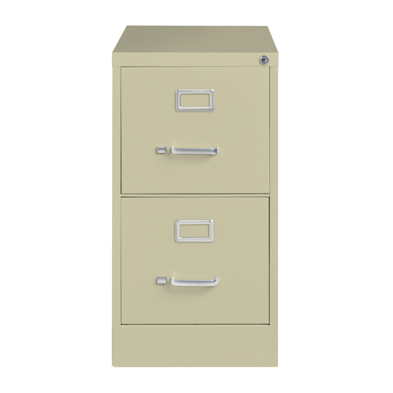 OfficeSource Steel Vertical File Collection 2 Drawer Vertical File Cabinet, 25" Deep, Legal - Putty