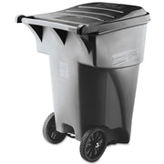 95 gal Capacity - UV Resistant, Wheels, Mobility - 37.5" Height x 28.6" Width x 46" Depth - Gray - 1 Each