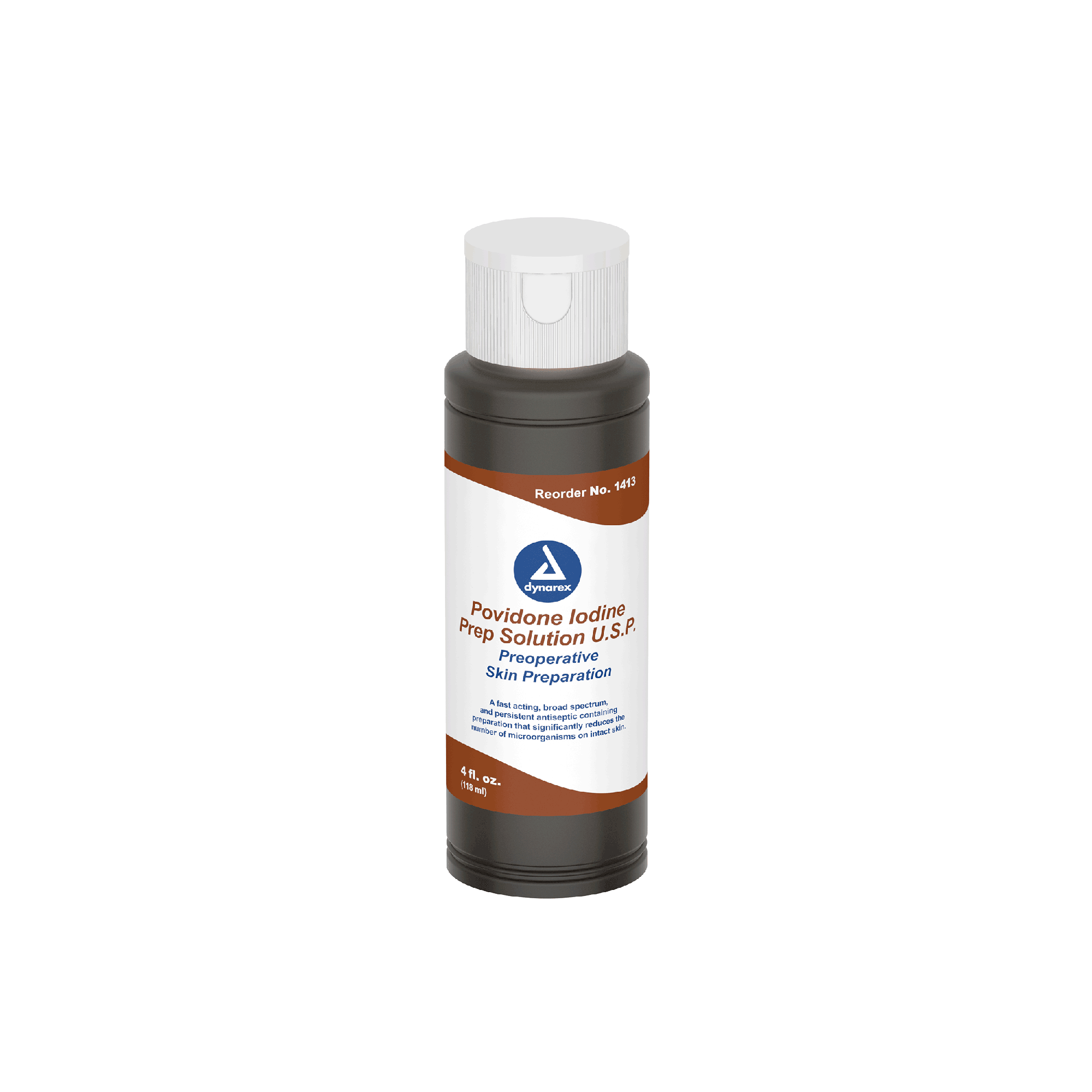 Povidone Iodine Prep Solution, 4 fl. oz. Bottle, 48 bottles per Case