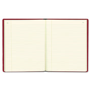 National Brand Red Vinyl Series Journal, 1-Subject, Medium/College Rule, Red Cover, (300) 10 x 7.75 Sheets