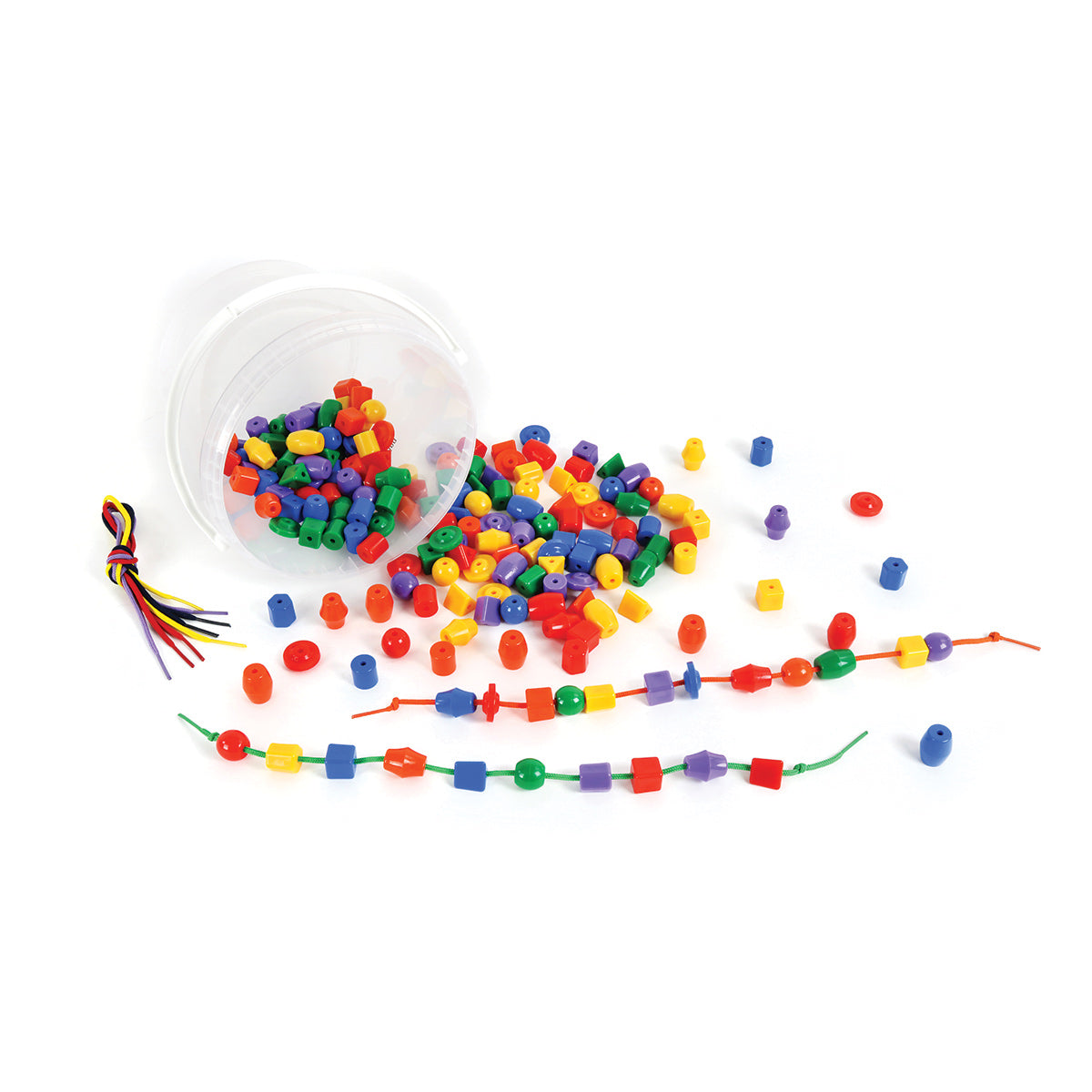 Lacing Beads 192PCS W/6 Strings - Container   ***NEW***