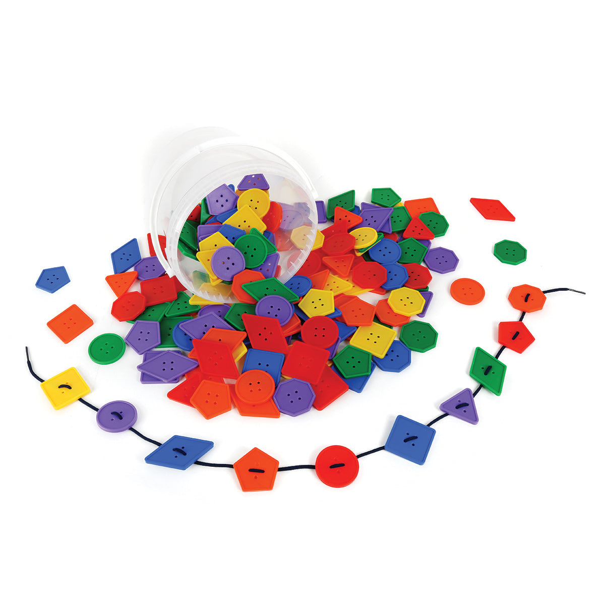 Lacing Buttons 180PCS W/6 Strings - Container   ***NEW***