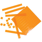 Transparent Base Ten, Set of 31, Orange