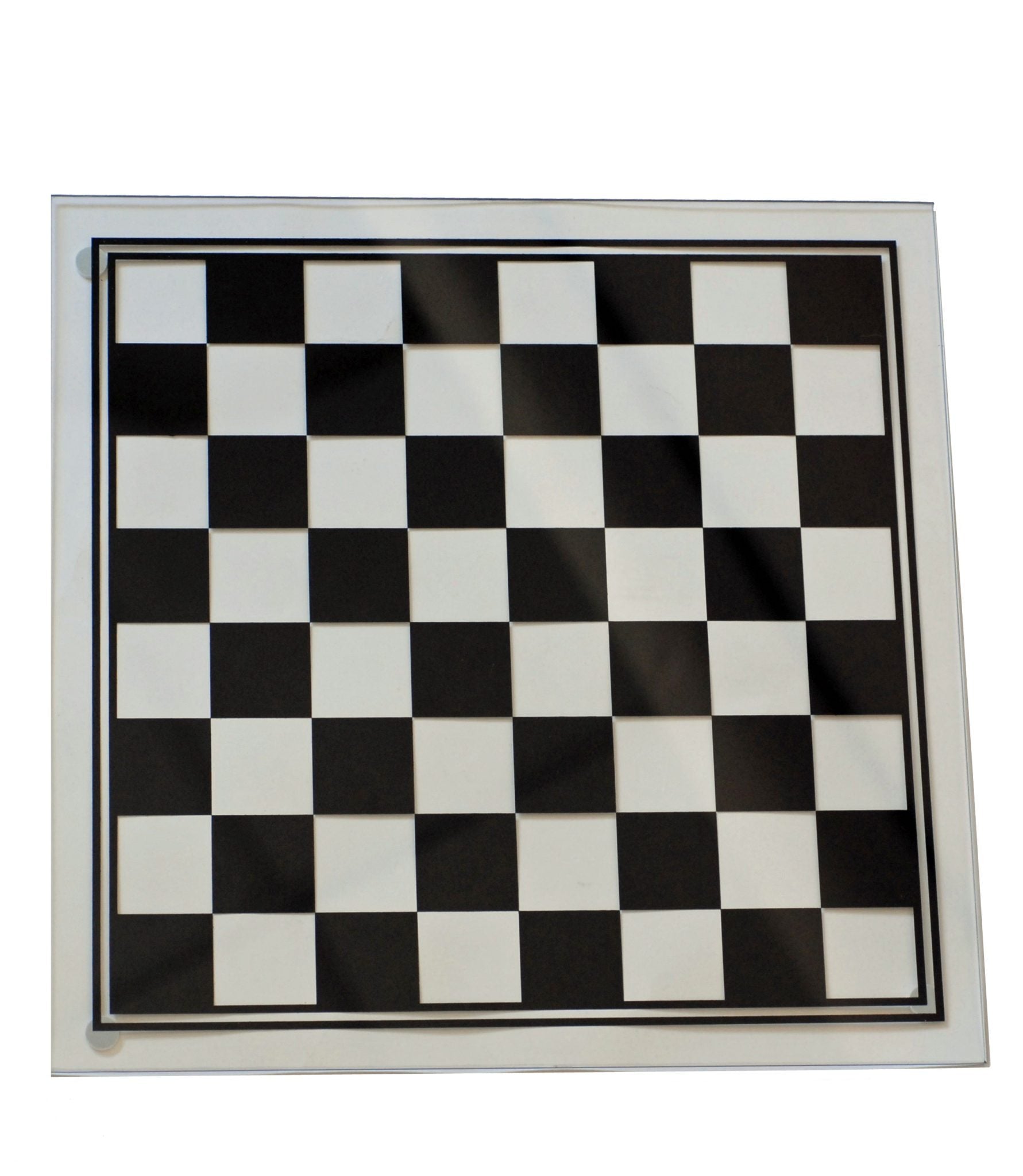 Black and Clear Glass Chess Set, 13.75 in. Board, 3 in. King