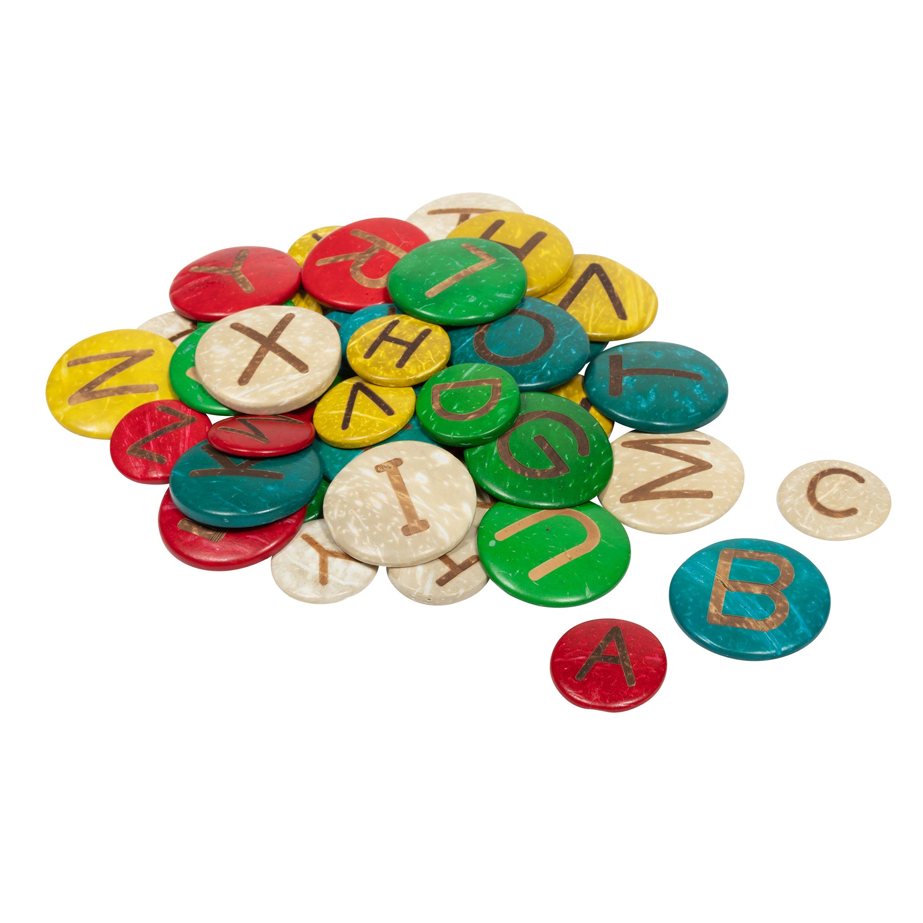 Coconut Letters - Uppercase - Set of 52