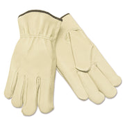 Unlined Driver's Gloves, Small, Straight Thumb, Grain Leather, Dozen