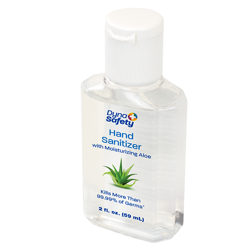 Hand Sanitizer with Moisturizing Aloe, 2 oz. Bottle - 24 pcs per Box/6 Boxes per Case