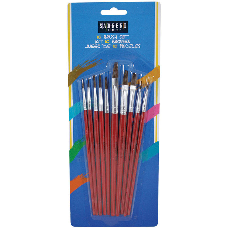 Wholesale Artist Brush Assortment - 10 Pack(12x$1.36)