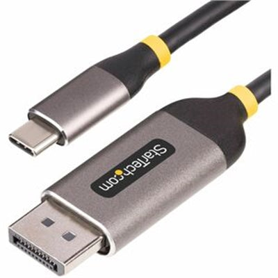 StarTech.com 10ft (3m) USB-C to DisplayPort Adapter Cable, 8K 60Hz, 4K 144Hz, HDR, USB Type-C to DP 1.4 Video Converter Cable, USB4/Thunderbolt 3/4 Co