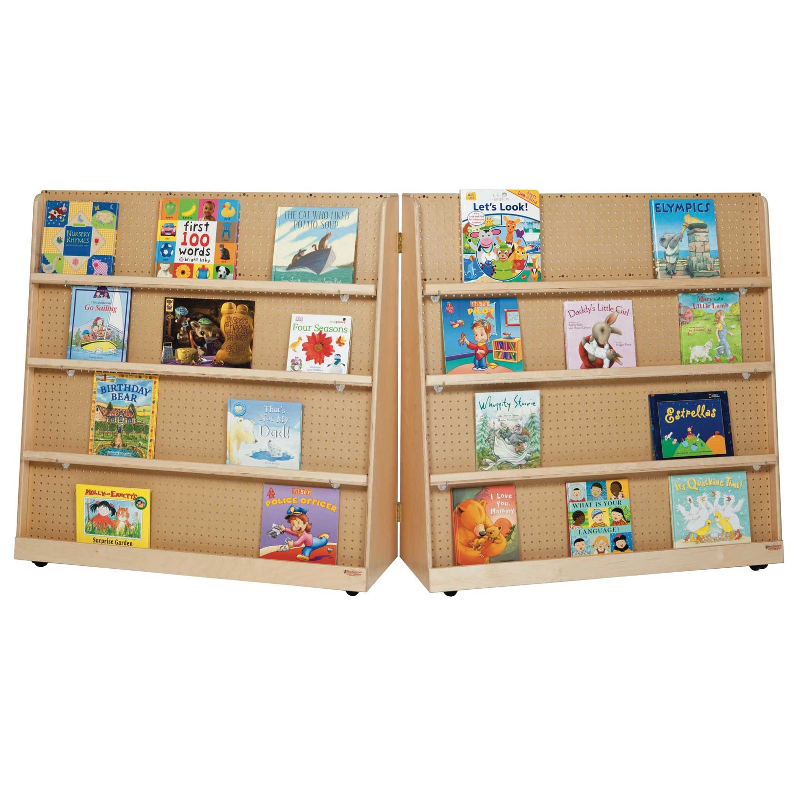 Folding Double Sided Book Display 50"H