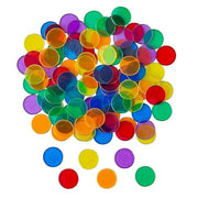 Fun Express 3/4  Magnetic Multicolor Plastic Counting Chips – 100 Pieces