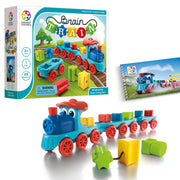 SmartGames Brain Train Board Game: a Puzzle Game & Brain Game + Toy Train for Kids, Cognitive Skill and Motor Skill Building Challenges, Ages 3+