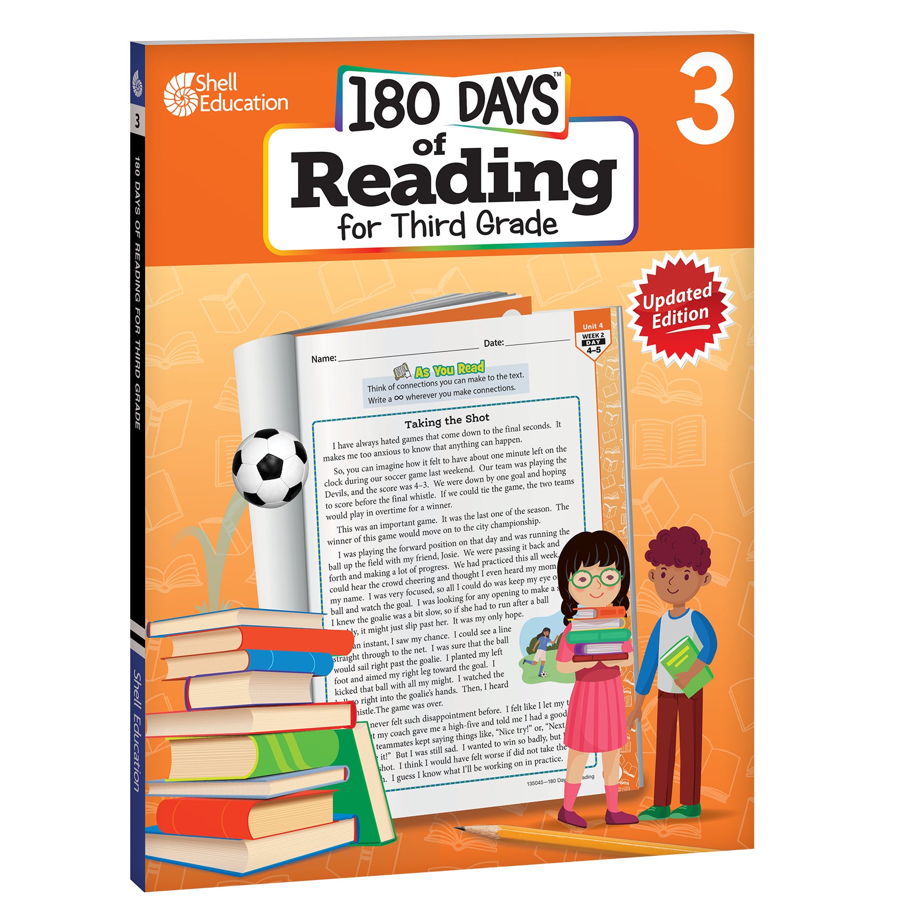 180 Days Reading, Spelling, Language, & Math Grade 3: 4-Book Set