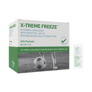 X-Treme Freeze, 3 mL Packet - 100 pcs per Box/2 Boxes per Case
