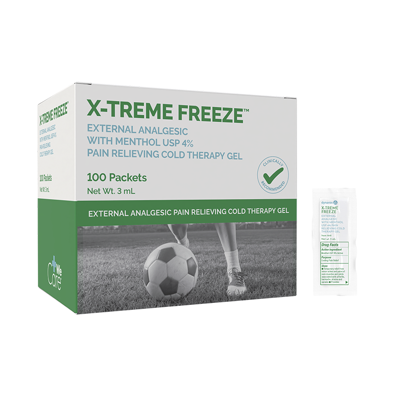 X-Treme Freeze, 3 mL Packet - 100 pcs per Box/2 Boxes per Case