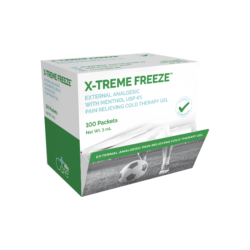 X-Treme Freeze, 3 mL Packet - 100 pcs per Box/2 Boxes per Case