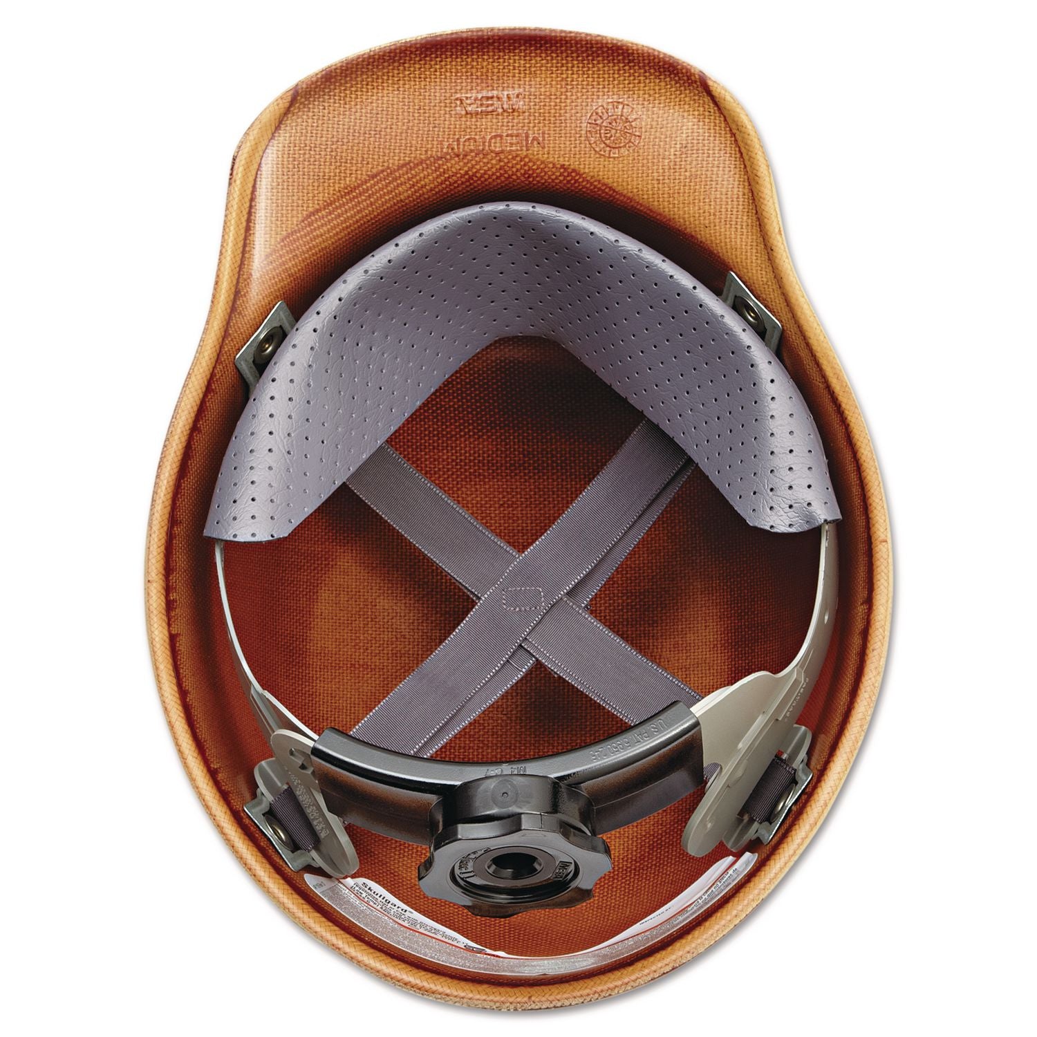 Skullgard Protective Hard Hats, Front Brim, Fas-Trac III Ratchet Suspension, One Size Fits Most (6.5 To 8), Natural Tan
