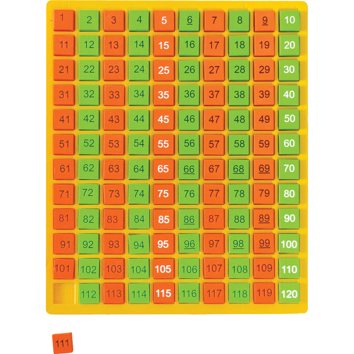 Counting Tray with Tiles
