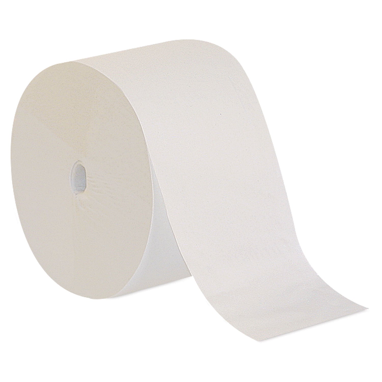 Compact Coreless Recycled Toilet Paper - 1 Ply - 3.85" Width x 4.05" Length - 3000 Sheets/Roll - 5.75" Roll Diameter - White - Fiber - 18 Rolls Per Carton - 18 / Carton