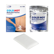 Cold Hot Medicated Patches - XL Back, 5.5" x 9.8" (14cm x 25 cm), 36/1/3/cs - 3 pcs per Box/36 Boxes per Case