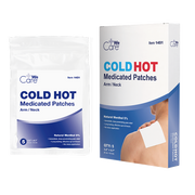 Cold Hot Medicated Patches - Arm/Neck, 8 cm x 12 cm,  - 5 pcs per bag/1 bag per Box/36 Boxes per Case