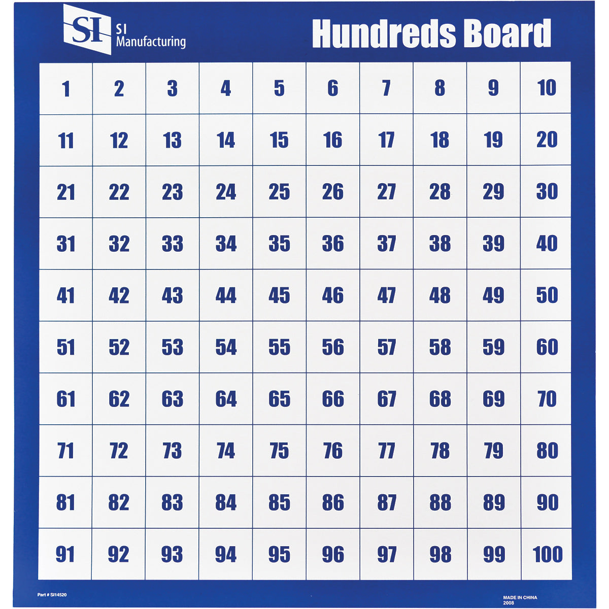 Hundreds Boards Only - Pack of 10