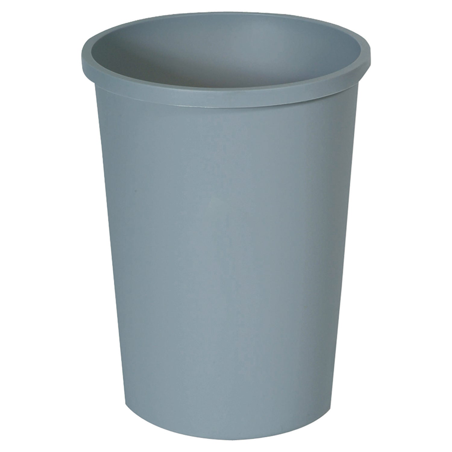 11 gal Capacity - Round - Crack Resistant, Durable - 18.8" Height x 15.8" Diameter - Plastic - Gray - 1 Each