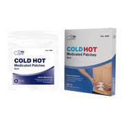 Cold Hot Medicated Patches - Back, 10 cm x 20 cm - 5 pcs per bag/1 bag per Box/36 Boxes per Case
