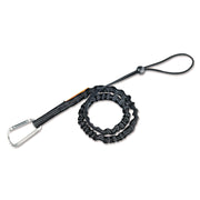 Adjustable - 10 lb Load Capacity - Standard - Carabiner Attachment - 42.1" Length - Black - Nylon Webbing, Aluminum - 6 / Carton