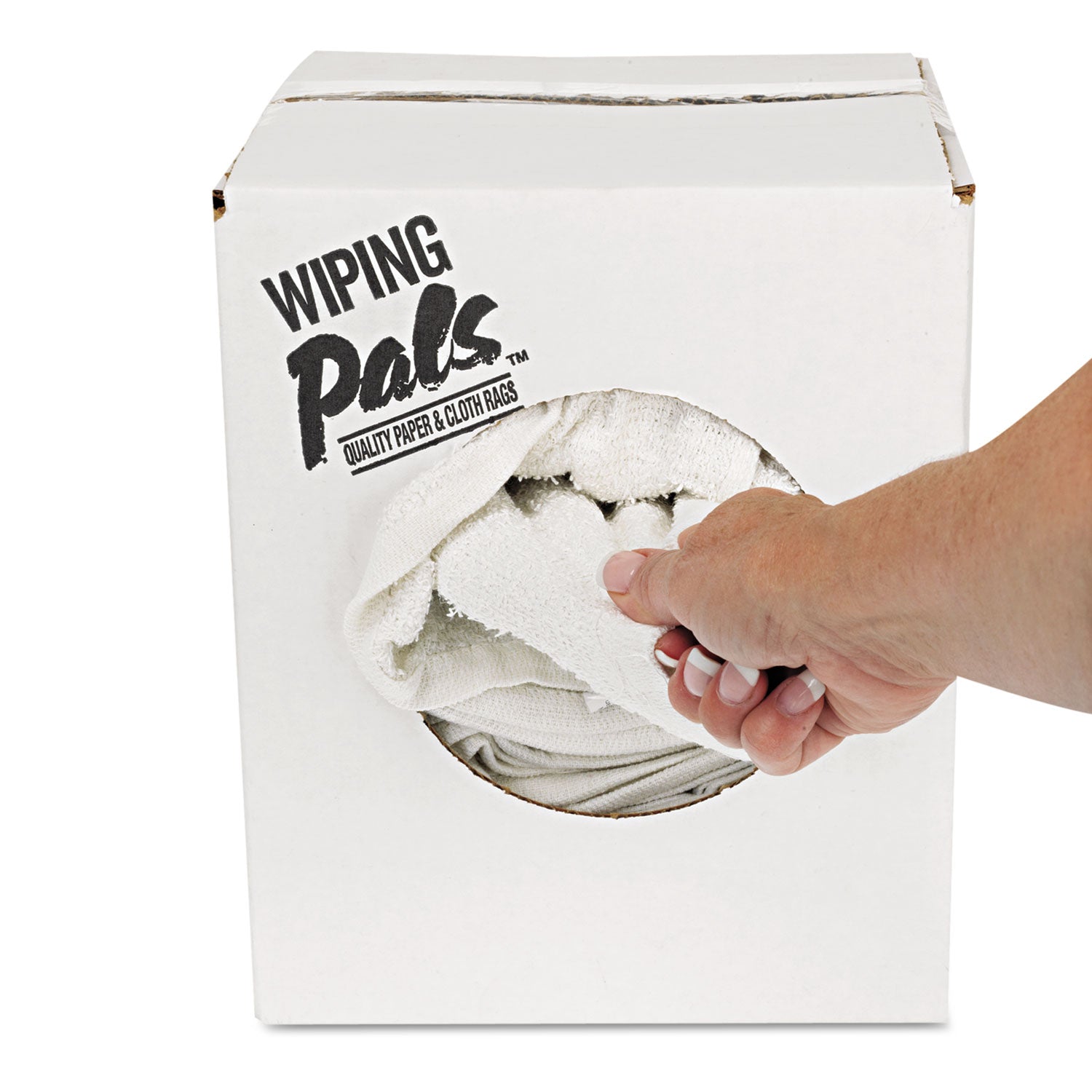 For Office, School, Restaurant - Cloth - Absorbent, Durable, Reusable - White - 60 / Carton