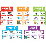 Short Vowels Pocket Chart Cards, 205 Pieces