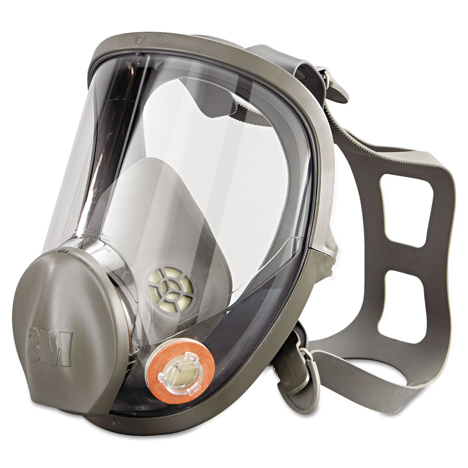 Particulate, Gases, Vapor, Debris Protection - Thermoplastic Elastomer (TPE), Thermoplastic Elastomer (TPE) - Black, Gray - Lightweight, Comfortable, Lens, Durable, Exhalation Valve - 1 Each