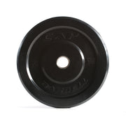 CAP 35 lb Black, Solid Rubber Olympic Bumper Plate