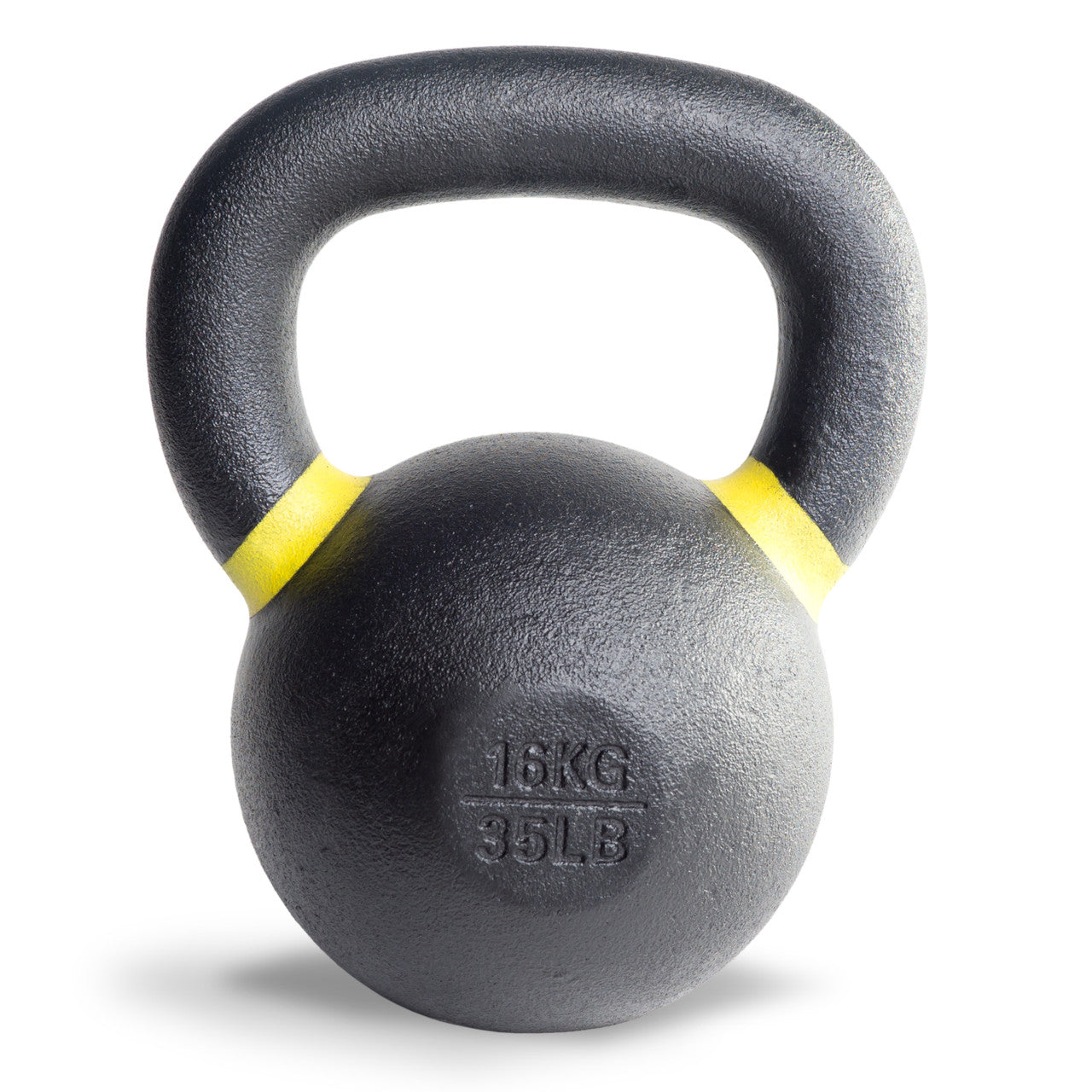 CAP 35 lb Barbell Cast Iron Competition Weight Kettlebell - Yellow