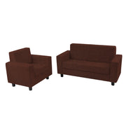 KD Back Chair Sofa Set 12in H / Walnut