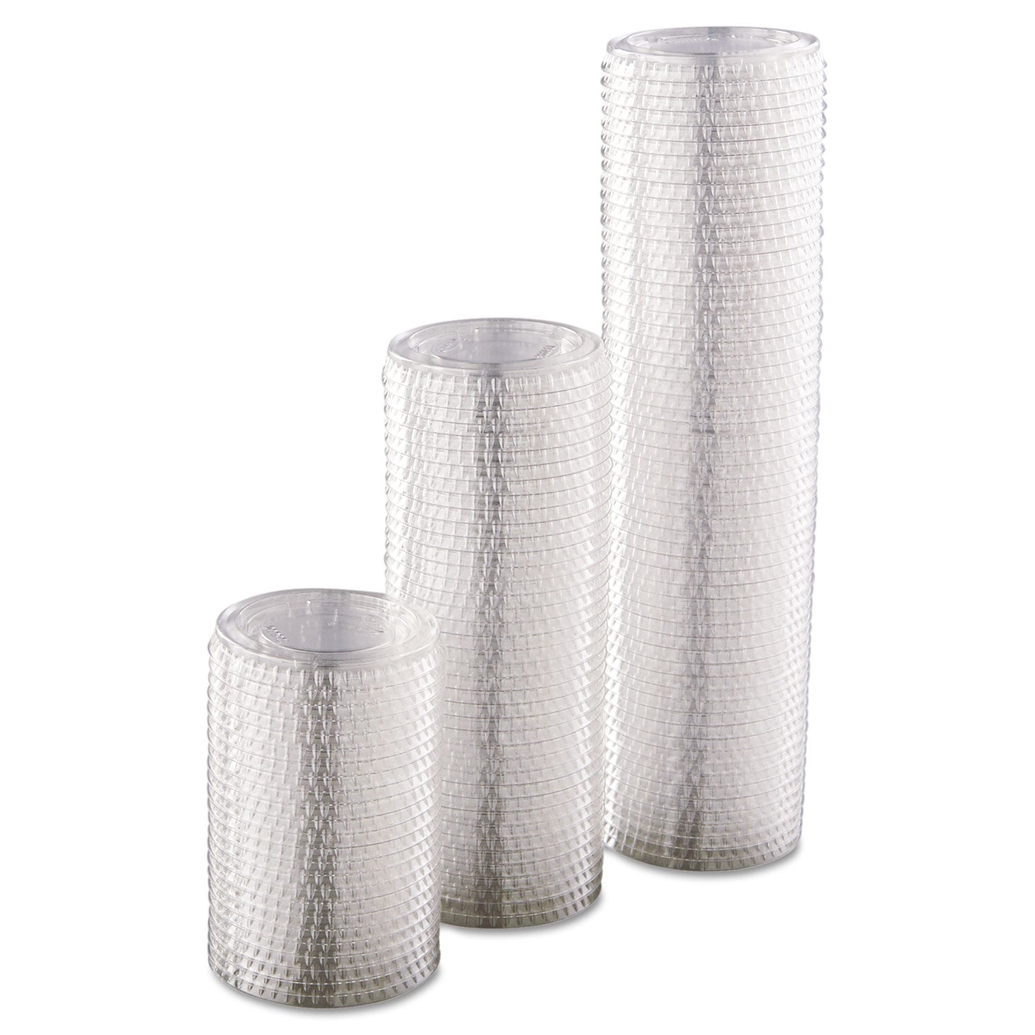 Portion/Souffle Cup Lids, Fits 1.5 oz to 2.5 oz Portion Cups, Plastic, Clear, 2,500/Carton