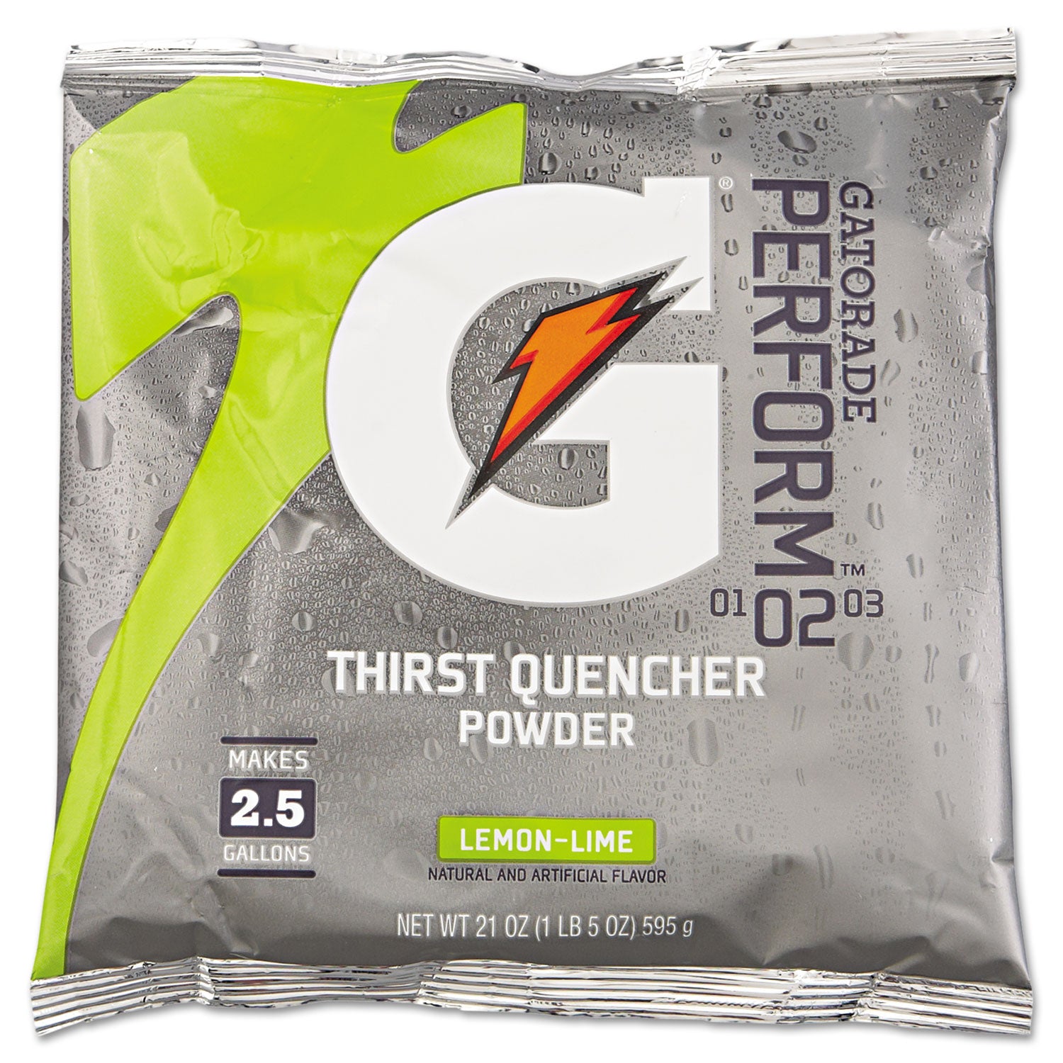 Powder - 1.31 lb - 2.50 gal Maximum Yield - Fruit Punch, Lemon Lime, Orange, Riptide Rush - 32 / Carton