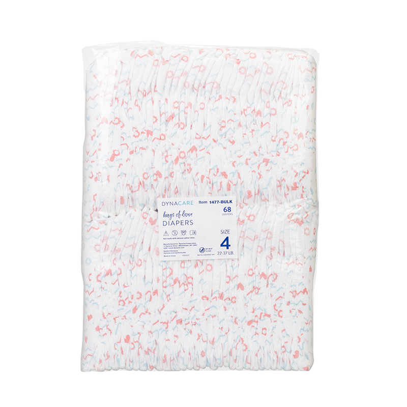 Hugs of Love Diapers, Size 4, 22-37 lb. - 136 per Case
