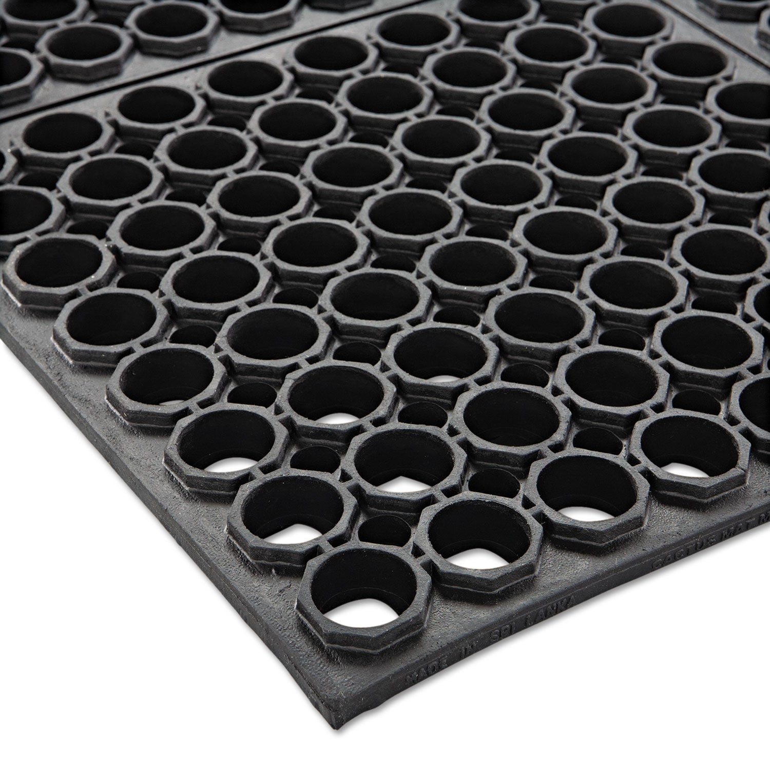 Safewalk Heavy-Duty Anti-Fatigue Drainage Mat, General Purpose, 36 X 60, Black